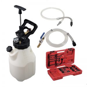 Tanque para rellenar ATF y aceite de transmisión manual (Función neumática y manual)