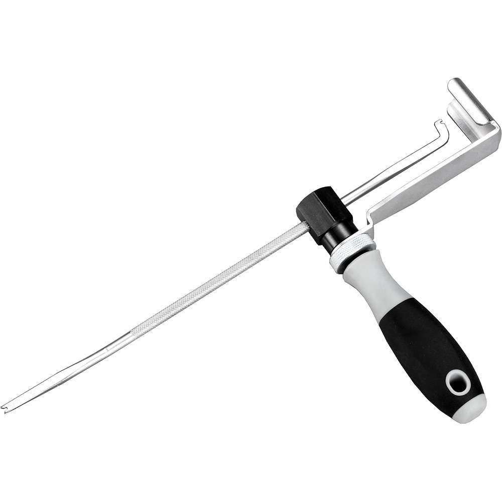 Herramienta para remover e instalar el resorte del freno de tambor