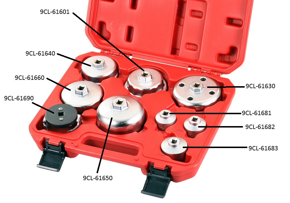 Kit de llaves para remover el filtro del aceite del motor (9 piezas) –  Danshui International Corporation S.A.