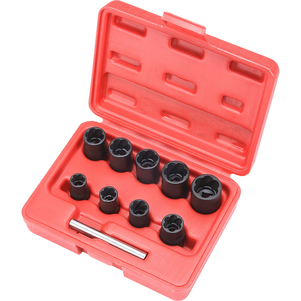 Set de dados (copas) de torsión con cuadro de 3/8” (10 piezas)